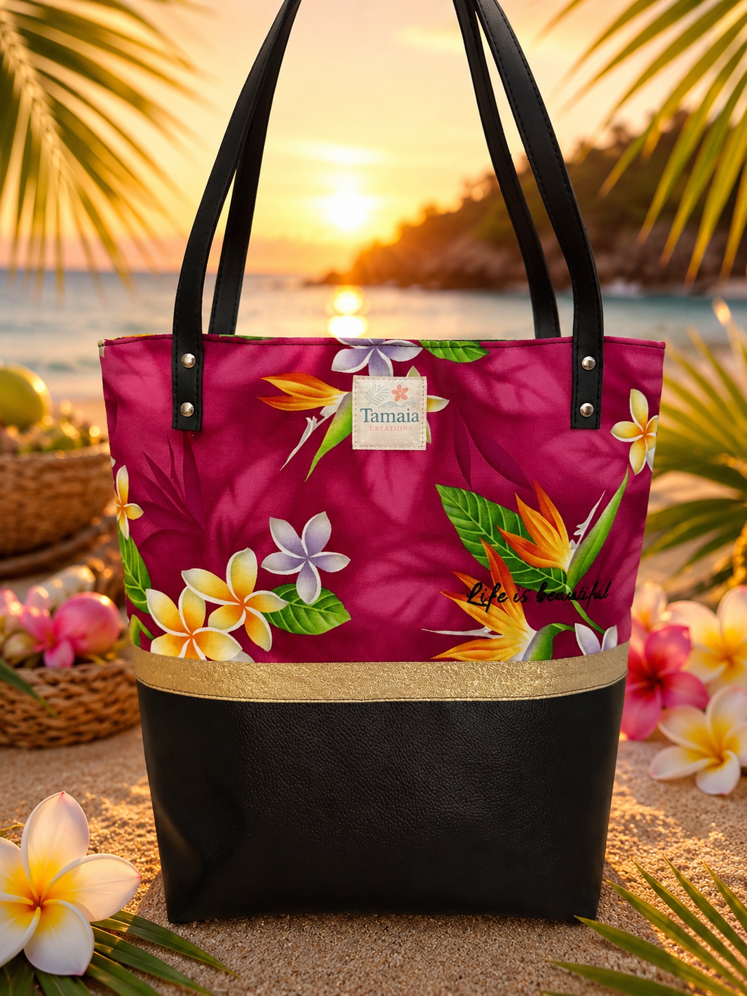 Sac à main Tahaa – Collection Perle du Pacifique