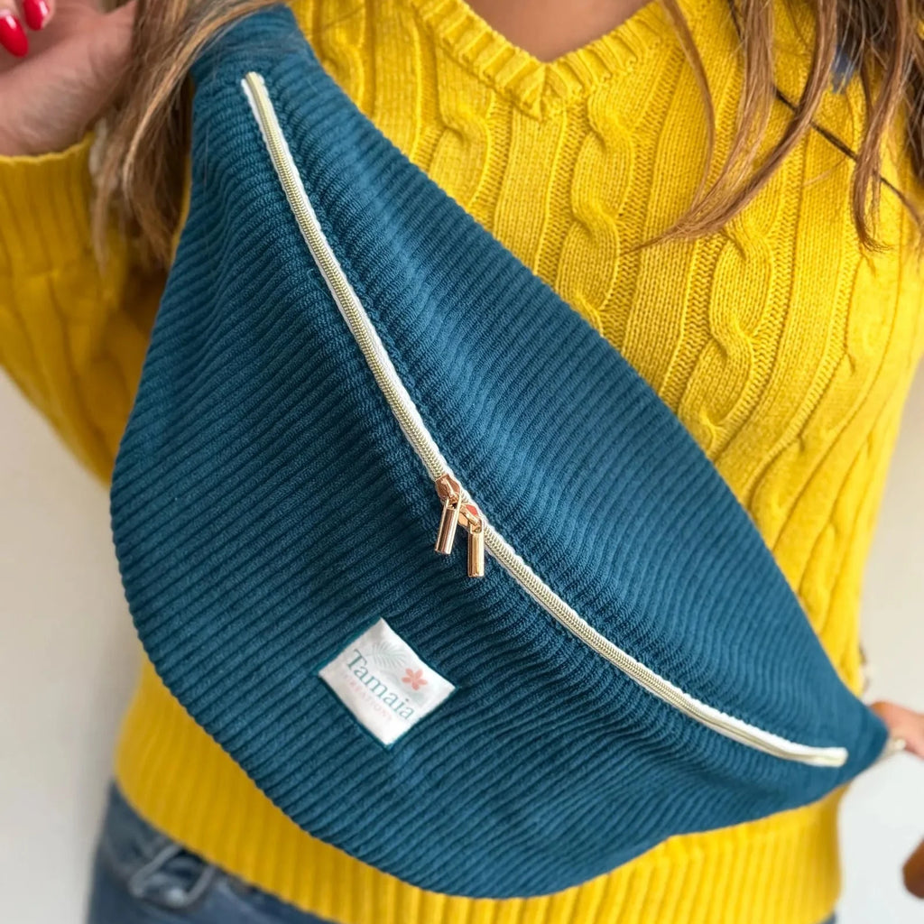 Sac banane velours côtelé uni - 100% personnalisable