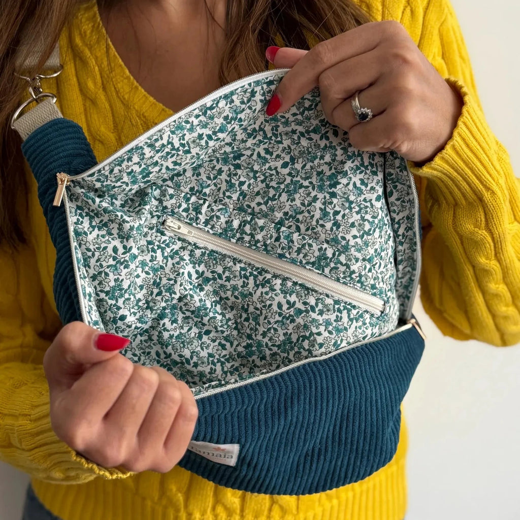 Sac banane velours côtelé uni - 100% personnalisable